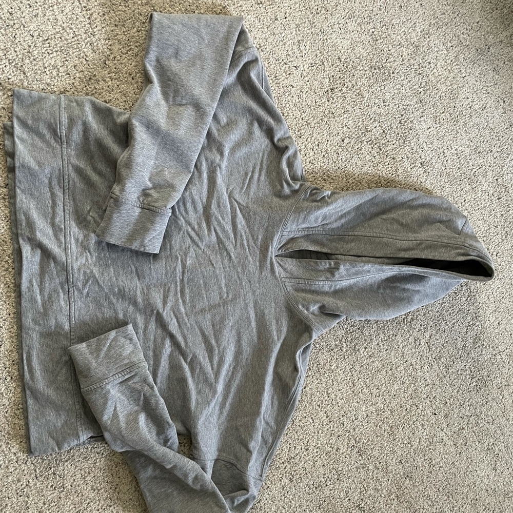 Grey Lululemon soft cropped hoodie size 8